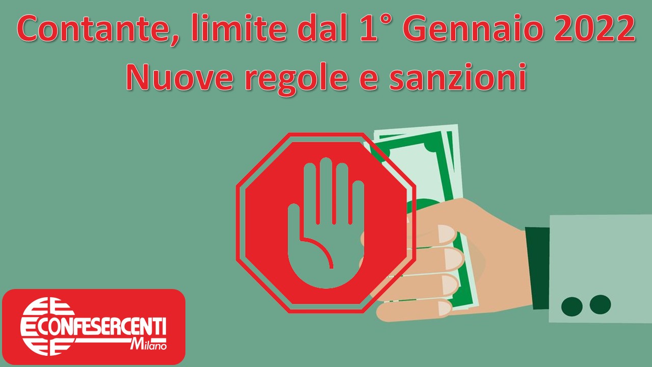 Contante, limite sotto i € 1.000 dal 1° Gennaio 2022 - Nuove regole e sanzioni