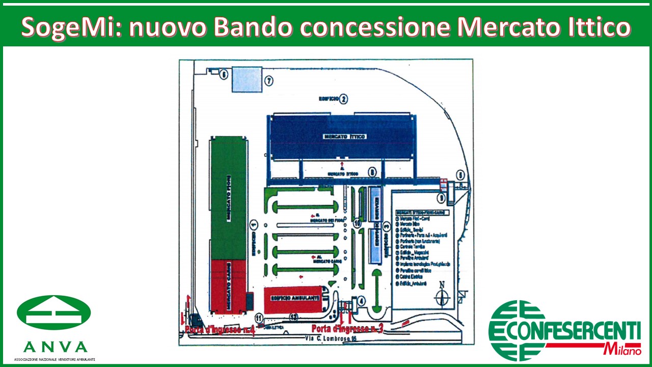 SogeMi: nuovo Bando concessione Mercato Ittico