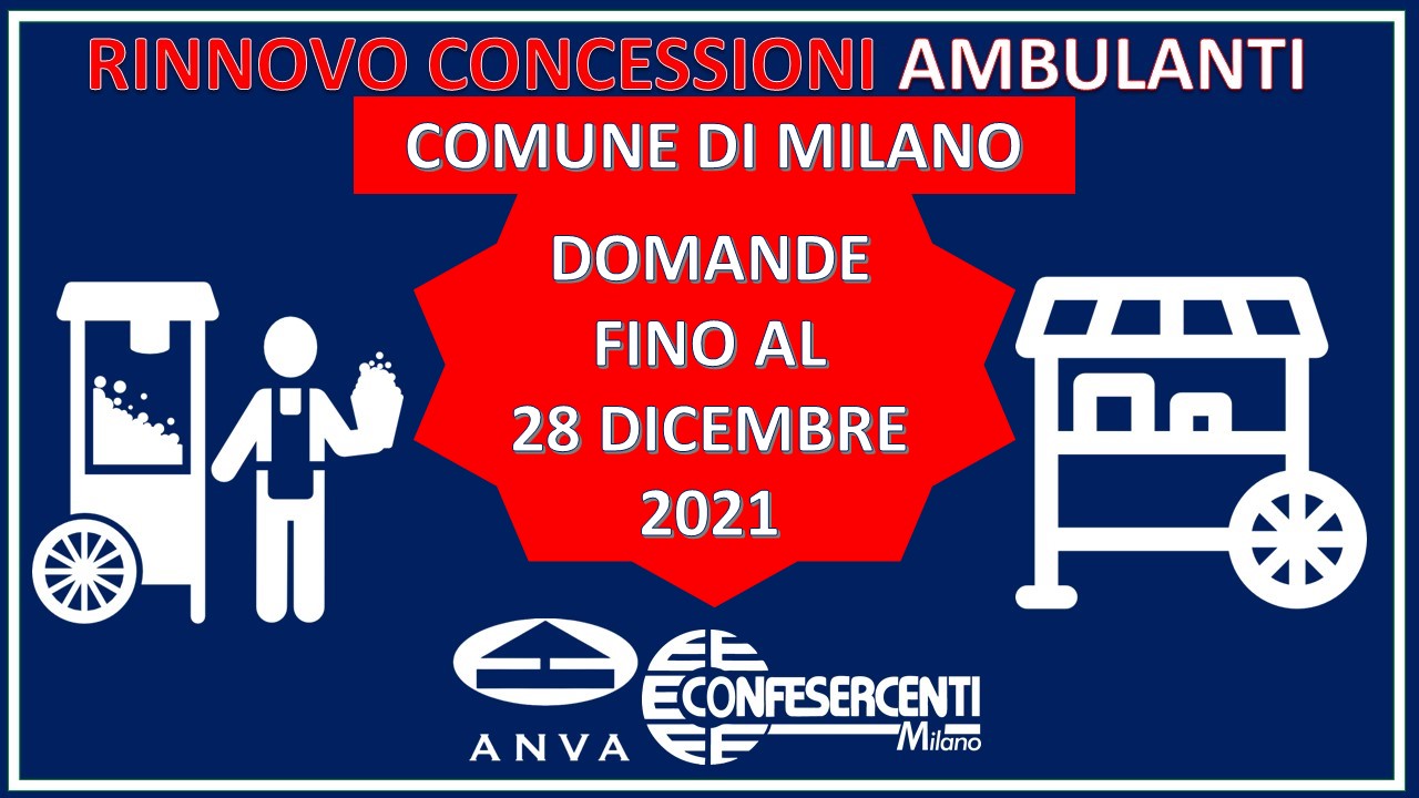 Comune di Milano, rinnovo concessioni: domande fino al 28 Dicembre 2021!