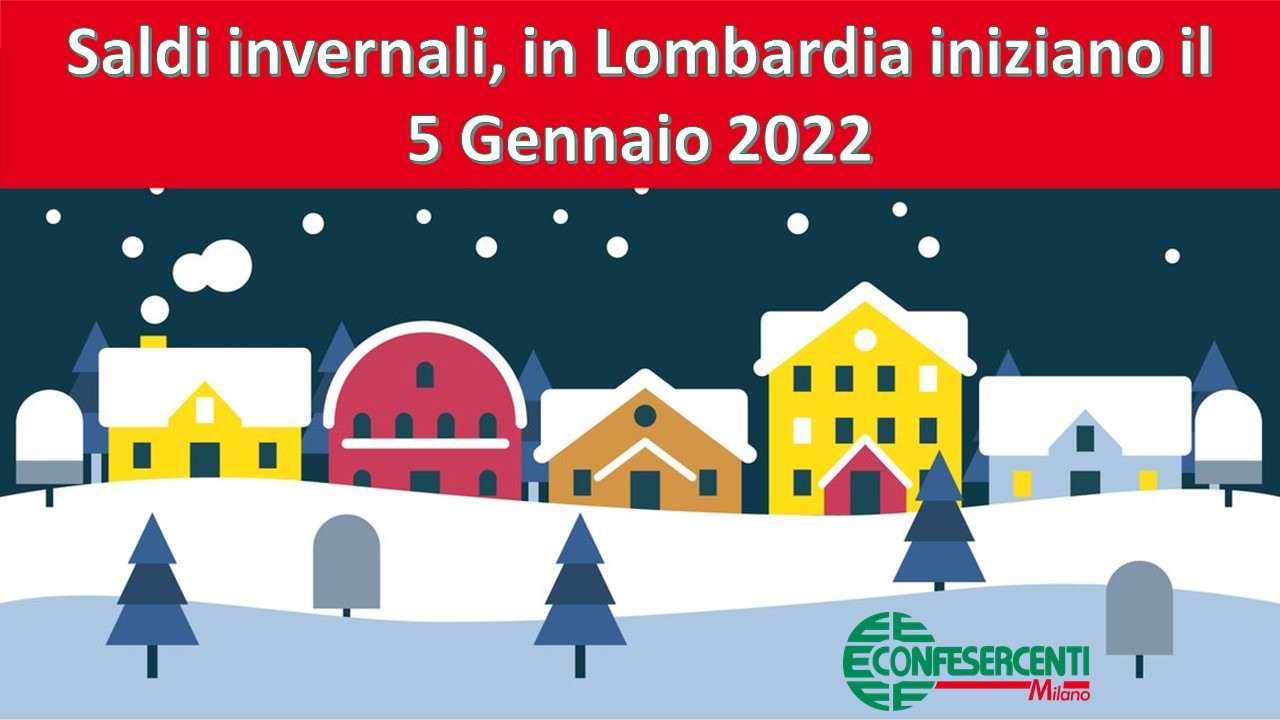 Saldi invernali, in Lombardia iniziano il 5 Gennaio 2022