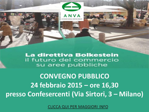 24 febbraio: convegno ANVA sulla Direttiva Bolkestein