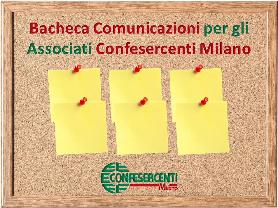 Bacheca Comunicazioni per gli Associati Confesercenti Milano